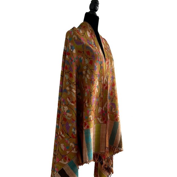 One of a kind shawl ! Gift ideas ! Pure cashmere wrap ! Handmade cashmere shawl - Picture 6 of 9